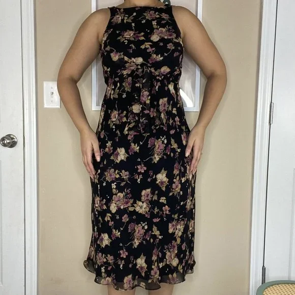 how did you dress in the 90s 1990s Floral Maxi Dress – The Vintage Twin main image 0